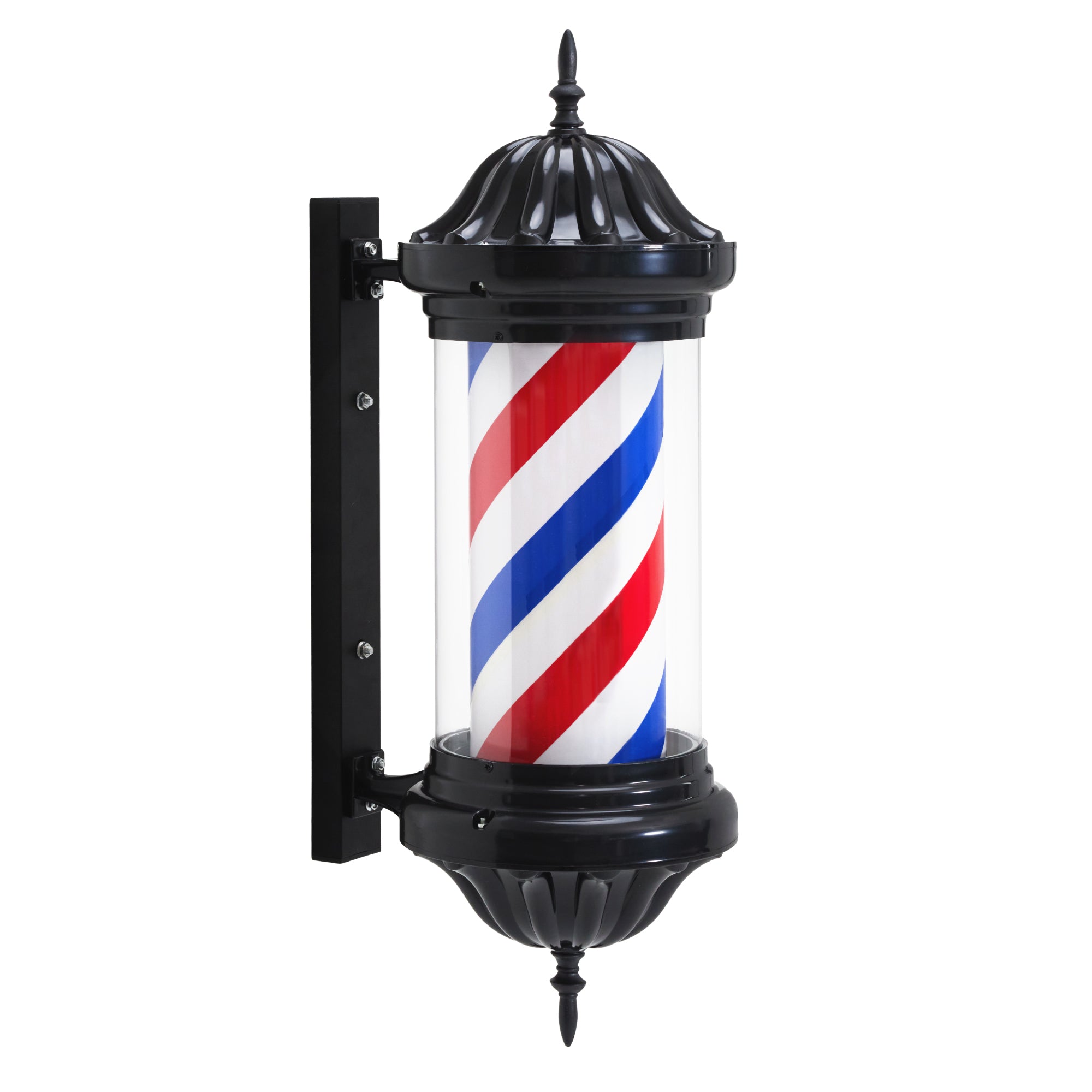 Poteau de barbier BarberPub, éclairage LED pour salon de coiffure, poteau rotatif de 70 cm, économie d'énergie, L054