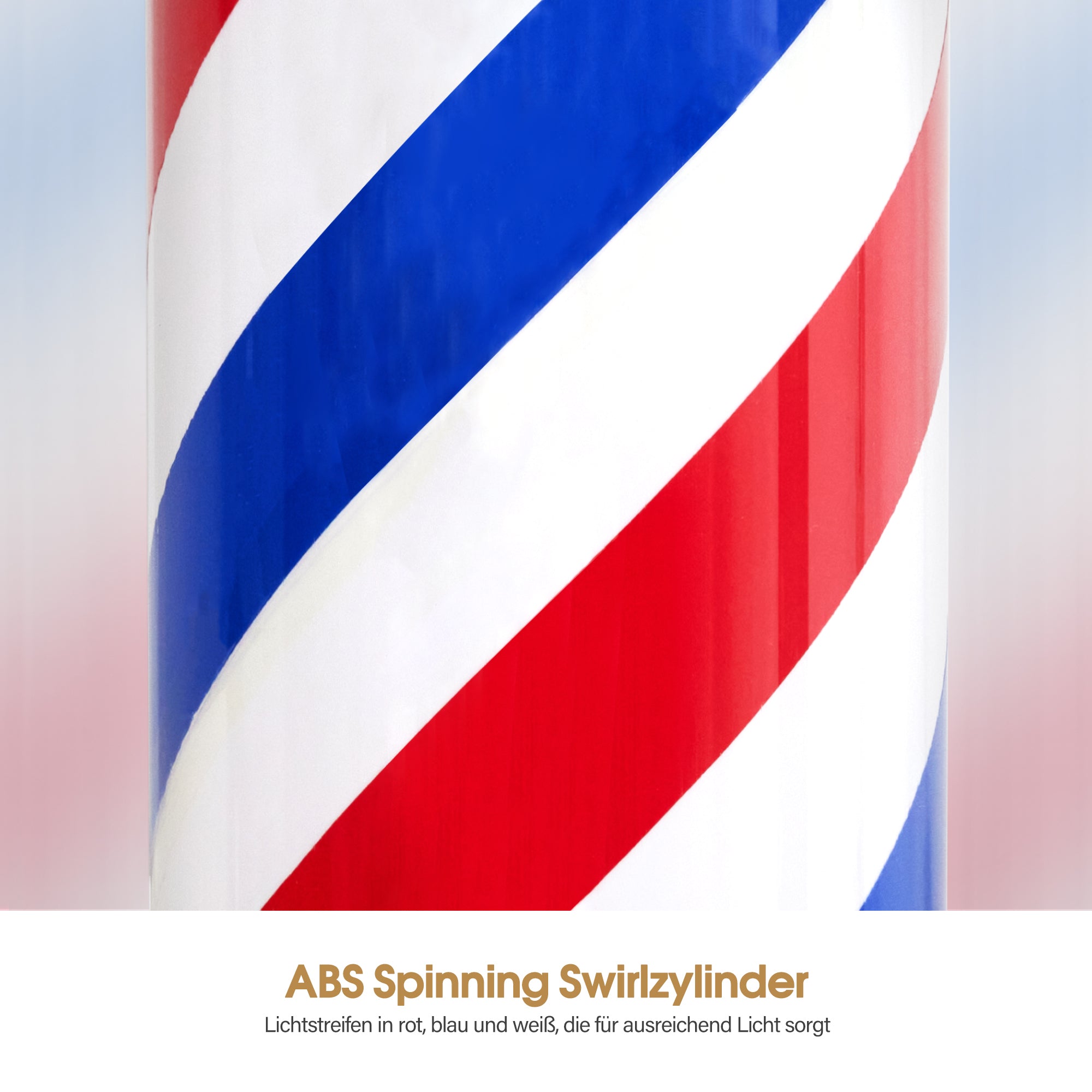 Poteau de barbier BarberPub, éclairage LED pour salon de coiffure, poteau rotatif de 70 cm, économie d'énergie, L054