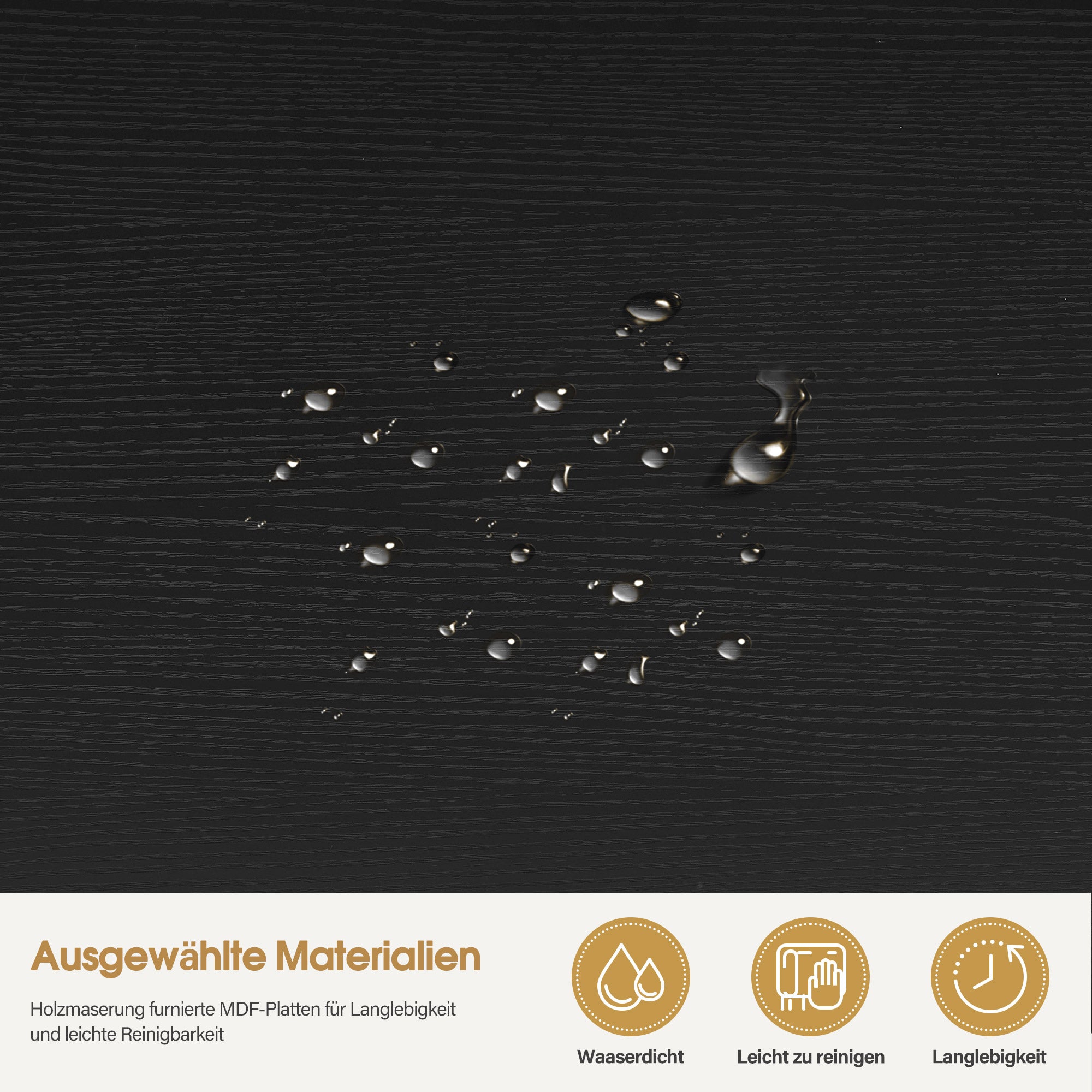 BarberPub Beistelltisch mit Rollen, Pflegetisch Höhenverstellbar, Salon-Tablettwagen Gold, Betttisch C Form, Friseurwagen für Friseursalons, Nagelstudio & Wohnzimmer, 2832