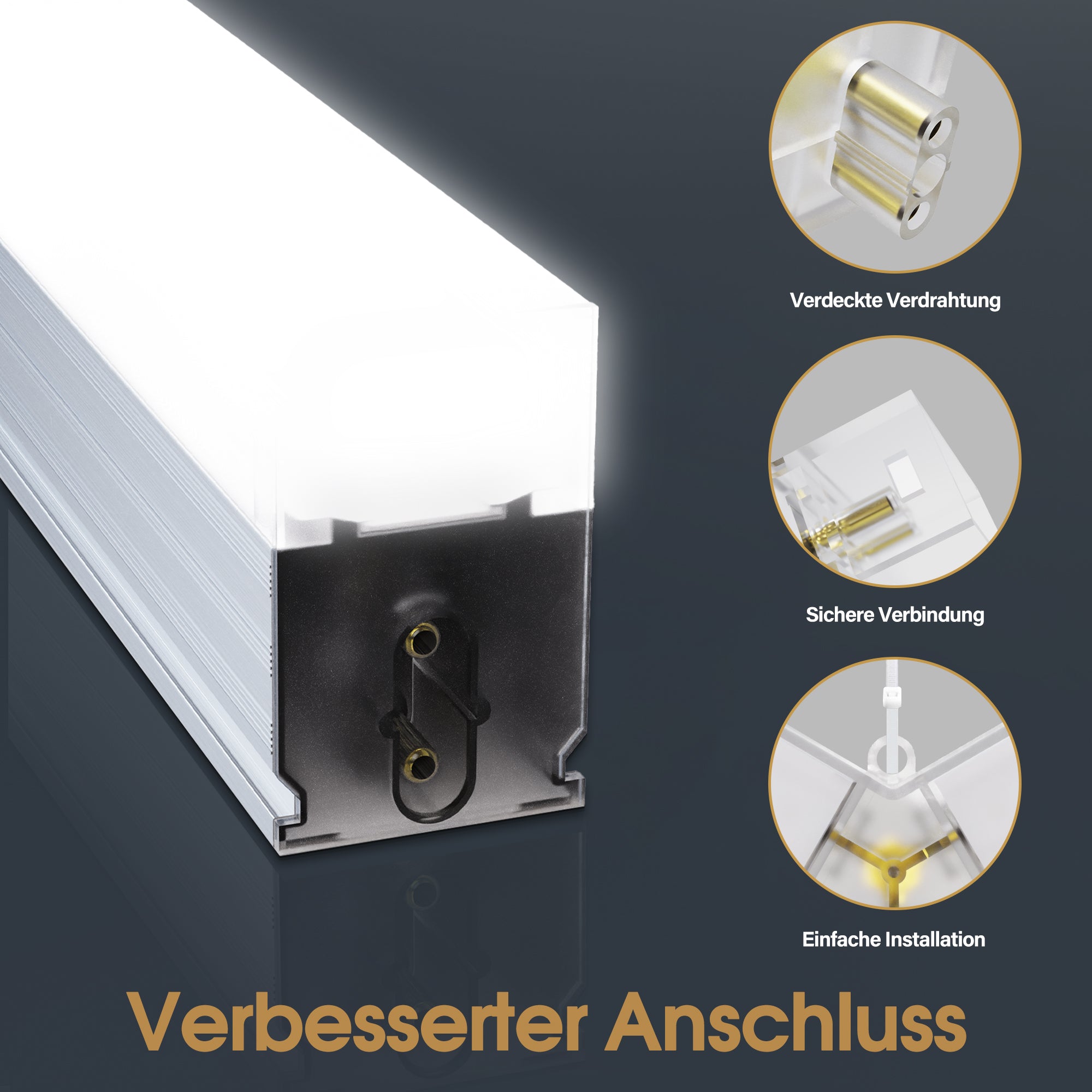 Éclairage LED hexagonal pour garage, 68 970 lm, 6 500 K, pour atelier, salon de coiffure, grille 14