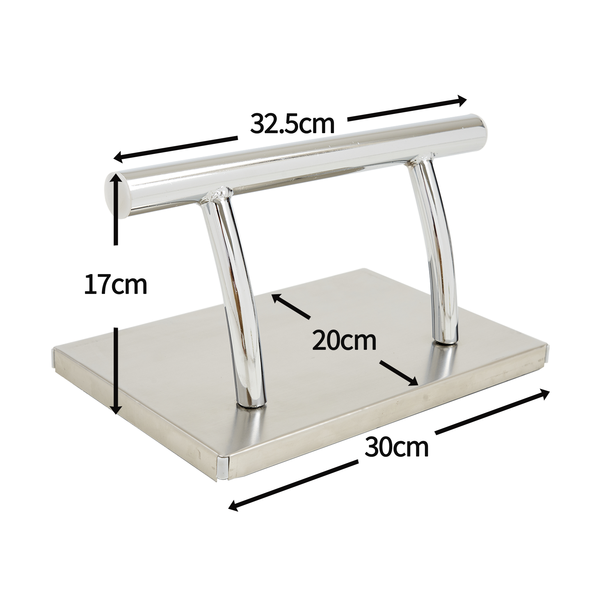 Barberpub stainless steel footrest professional hairdresser footrest, mobile foot pedal footrest, foot rest footrest hairdresser chair salon equipment, FT001, (silver/gold)