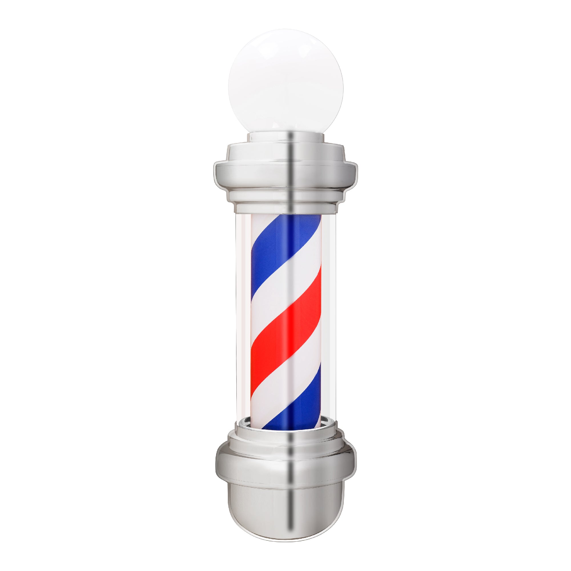 Barberpub Barber Pole with LED ball light Salon equipment rotatable Barbershop column L018B
