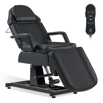 Lettino cosmetico elettrico Barberpub, lettino da massaggio pieghevole e regolabile in altezza, lettino per tatuaggi con 3 motori, lettino da massaggio per centro SPA 0751