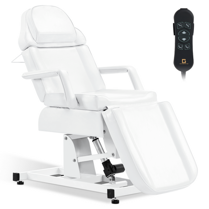 Table de massage électrique pour salon de coiffure, pliable et réglable en hauteur, avec 3 moteurs, pour salon de beauté 0751 