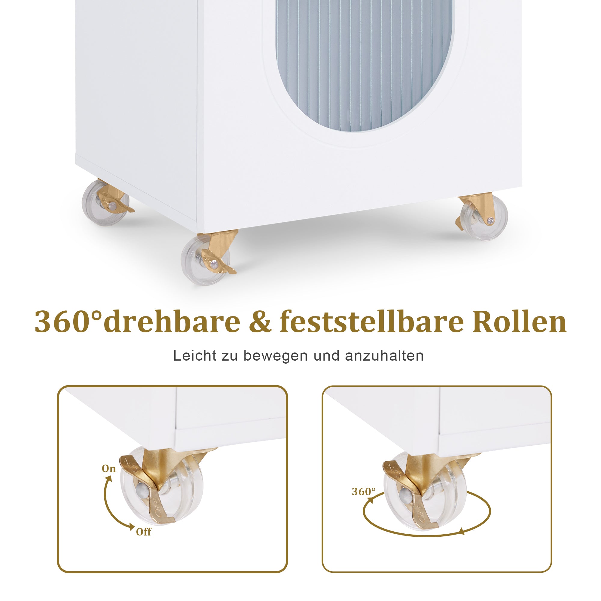 Chariot de coiffure Barberpub avec roulettes et tiroirs, chariot de service roulant blanc, chariot de salon avec 3 étagères et support pour sèche-cheveux, chariot de travail moderne pour salle de bain, salon, 31,4 x 37 x 85,5 cm, 0051