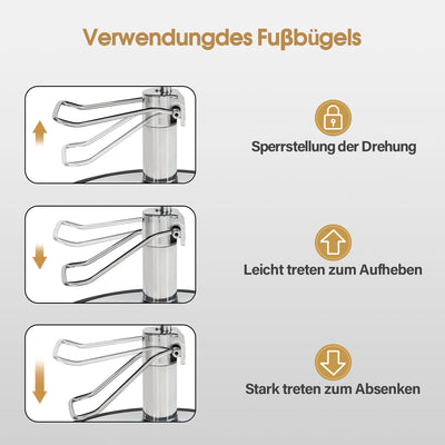 BarberPub Friseurstuhl, Friseursessel, Friseureinrichtung mit Hydraulikpumpe 360° Drehbar, Bedienungsstuhl Höhenverstellbar, Barber Stuhl Friseurstühle Kunstleder, 2043 (Schwarz)