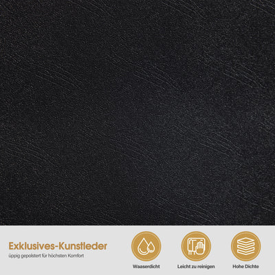 BarberPub Friseurstuhl, Friseursessel, Friseureinrichtung mit Hydraulikpumpe 360° Drehbar, Bedienungsstuhl Höhenverstellbar, Barber Stuhl Friseurstühle Kunstleder, 2043 (Schwarz)
