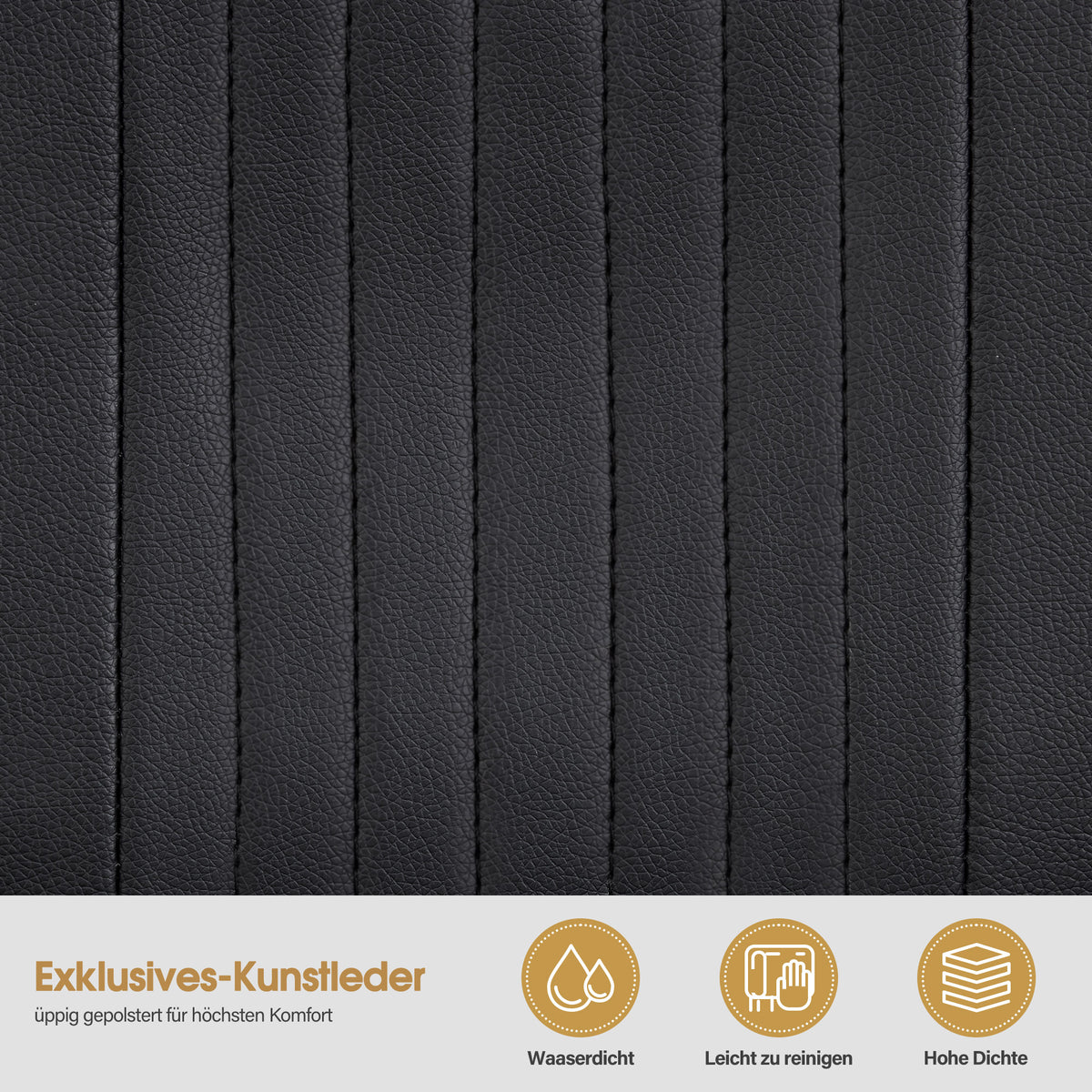 BarberPub Friseurstuhl mit Kopfstütze Kippbar, Friseureinrichtung mit Hydraulikpumpe 360° Drehbar, Bedienungsstuhl Höhenverstellbar, Barber Stuhl Friseurstühle Kunstleder, 2044 (Schwarz)