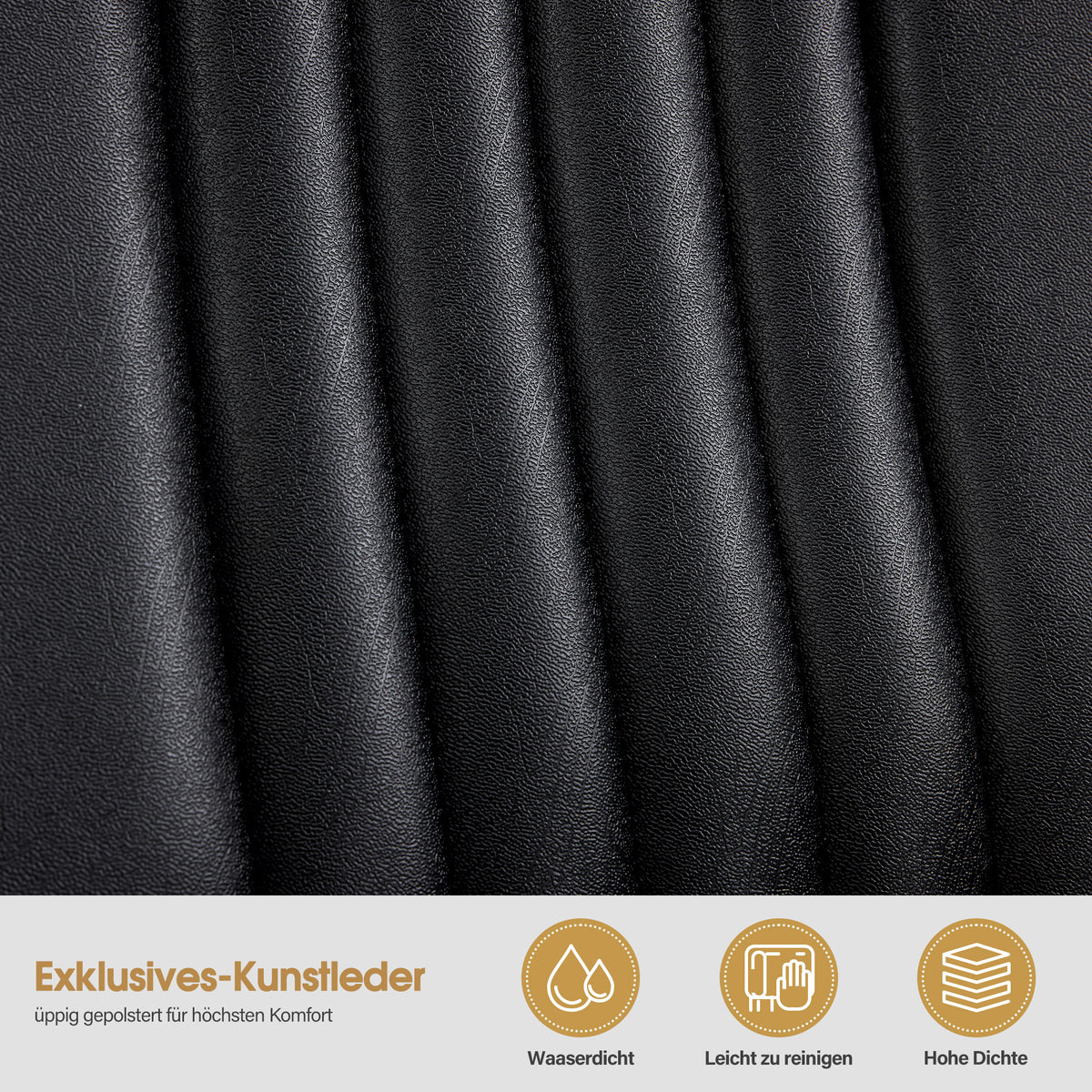 Barberpub Friseurstuhl mit Kopfstütze, Friseursessel Höhenverstellbar & 360°Drehbar, Friseureinrichtung Kippbar, Bedienungsstuhl Hydraulisch Kunstleder, 2615 (Schwarz)