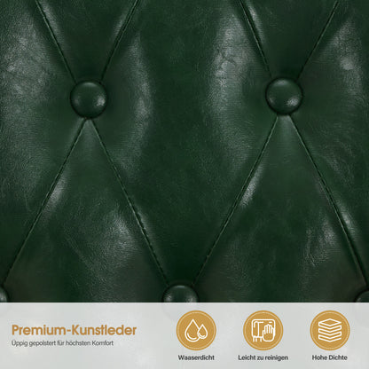 Fauteuil de barbier BarberPub avec appui-tête inclinable, équipement de coiffure avec pompe hydraulique rotative à 360°, chaise de coiffure réglable en hauteur de style vintage, chaise de barbier en cuir synthétique, 2933-F