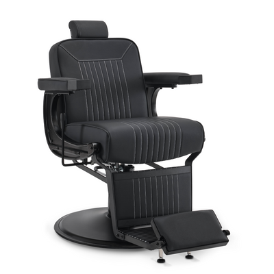 Barberpub poltrona da barbiere, arredo per parrucchieri, poltrona da parrucchiere, sedia da lavoro 3822, salone SPA, similpelle in PVC, reclinabile a 140°, regolabile in altezza