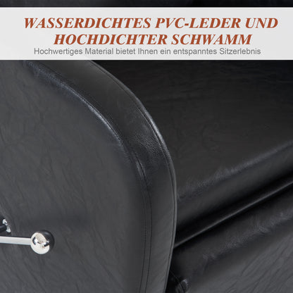 Poste de lavage pour évier de coiffure Barberpub, chaise de shampoing, chaise de lavage inversée, chaise de salon de coiffure, chaise de lavage pour salon SPA 9090 (noir) 