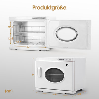 BarberPub 24L scaldasalviette, armadio scaldasalviette per 40–48 asciugamani, scaldasalviette elettrico, funzione di riscaldamento a 360° per spa, saloni di parrucchieri e centri estetici, HW224