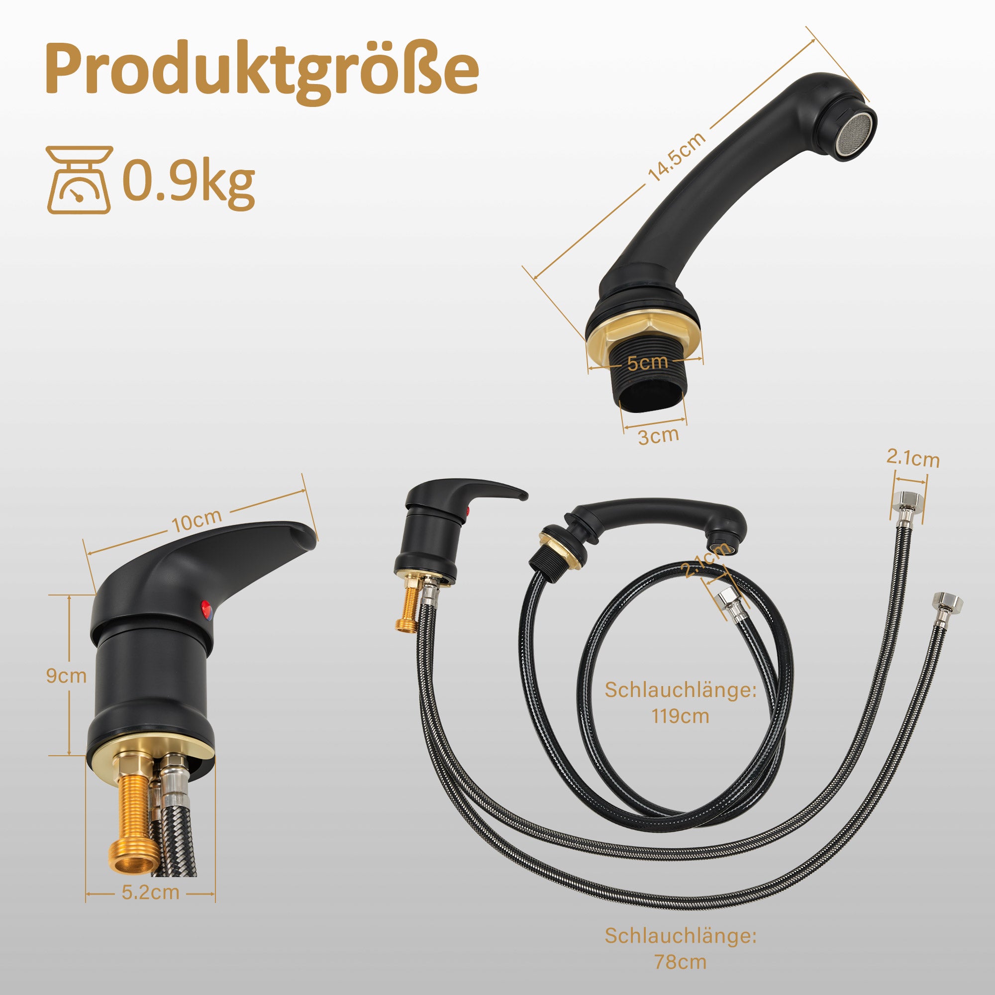 BarberPub Mixer Tap and Hand Shower Faucet for Salon Sink, Hairdressing Faucet for Barber Chair with Sink 8611 8675 8010 8670 8692 8620 8679, WH8005