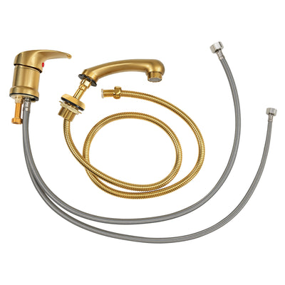 Miscelatore e rubinetto con doccetta BarberPub per lavatesta da parrucchiere, rubinetteria da parrucchiere per poltrona da parrucchiere con lavandino 8611 8675 8010 8670 8692 8620 8679, WH8005