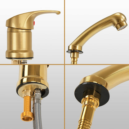 BarberPub Mixer Tap and Hand Shower Faucet for Salon Sink, Hairdressing Faucet for Barber Chair with Sink 8611 8675 8010 8670 8692 8620 8679, WH8005