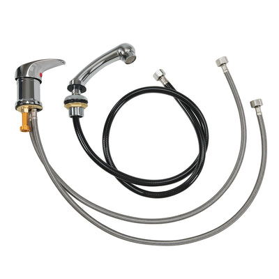 Miscelatore e rubinetto con doccetta BarberPub per lavatesta da parrucchiere, rubinetteria da parrucchiere per poltrona da parrucchiere con lavandino 8611 8675 8010 8670 8692 8620 8679, WH8005
