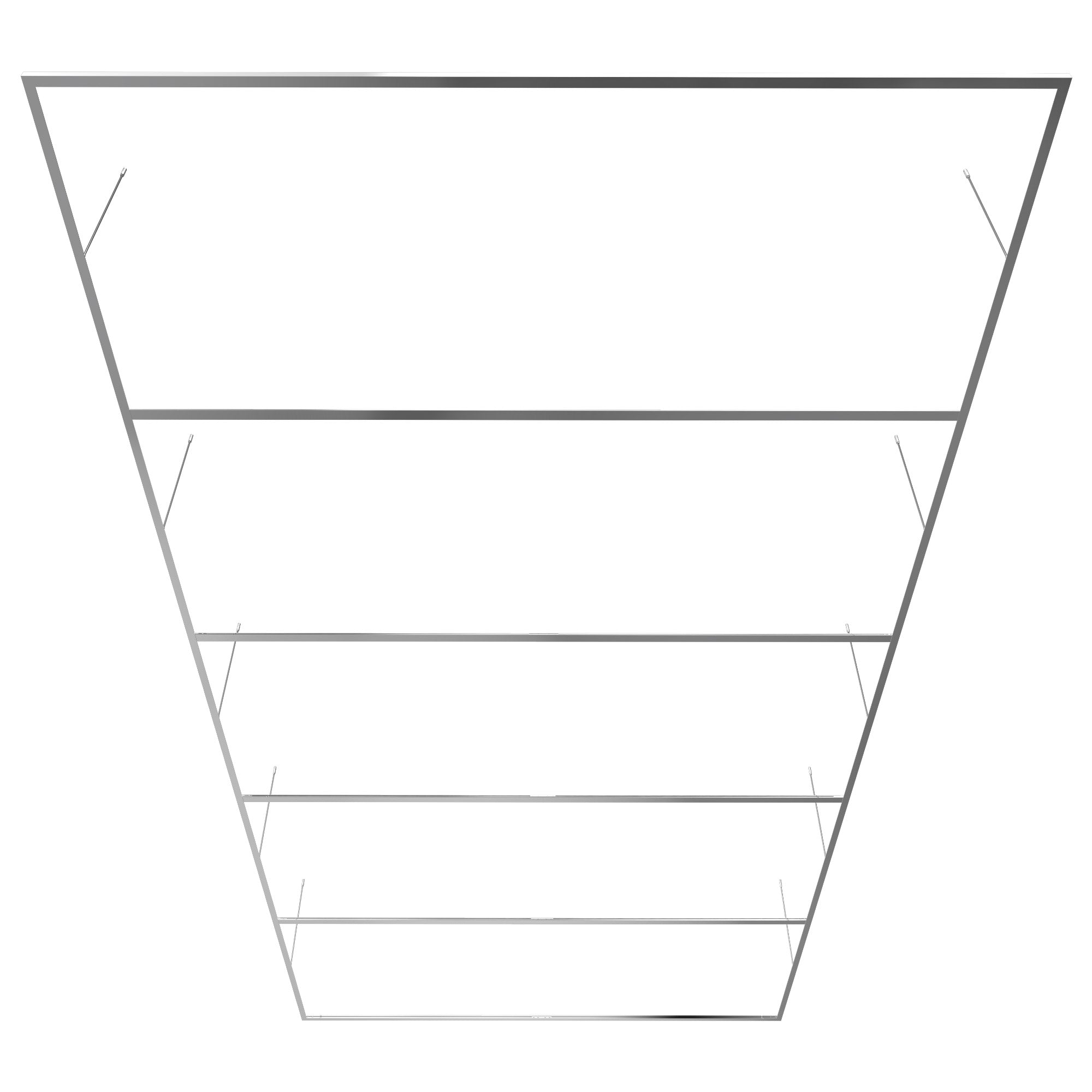 BarberPub aluminum frame for Hexagon LED Garage Light LP003/LP004/LP005, mounting accessories for ceiling installation, stable mounting for workshop &amp; hair salon, 242 × 484 cm