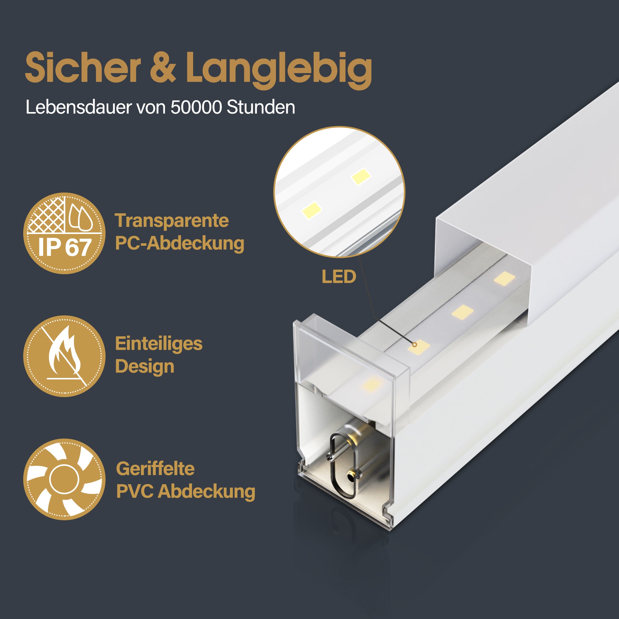Éclairage LED hexagonal pour garage, 68 970 lm, 6 500 K, pour atelier, salon de coiffure, grille 14 