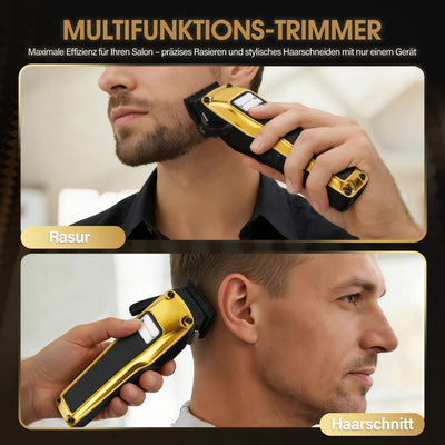Tagliacapelli professionale BarberPub, tagliacapelli da uomo con 6 lame, 2 coprilama e base di ricarica, regolatore del tagliacapelli da 0,5-2,0 mm, regolabarba elettrico per saloni di parrucchieri, HC176