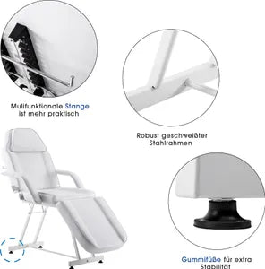 Barberpub cosmetic couch therapy couch massage couch tattoo couch cosmetic chair 0015BK/W