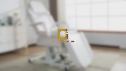 Table de massage électrique pour salon de coiffure, pliable et réglable en hauteur, avec 3 moteurs, pour salon de beauté 0751 