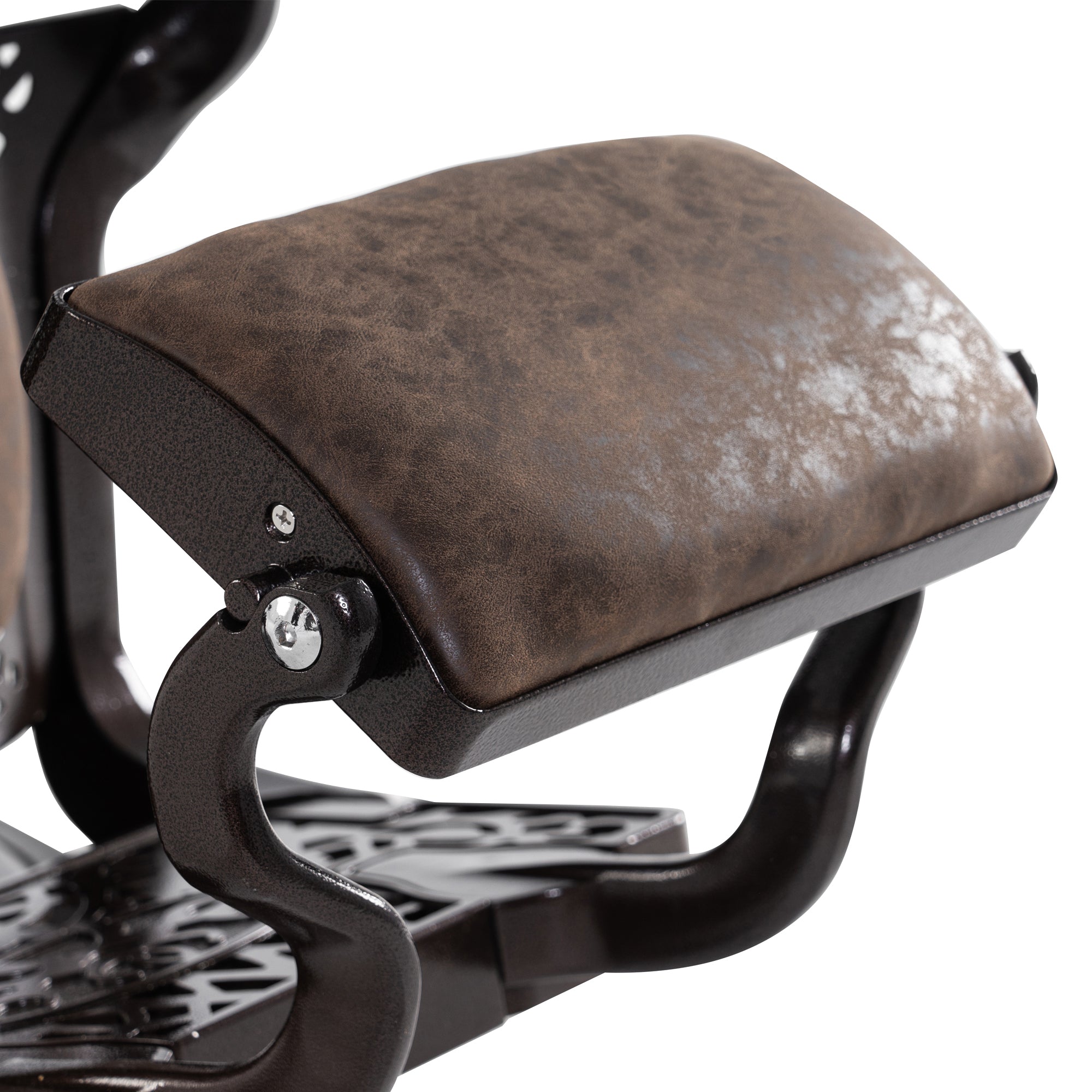Fauteuil de coiffure Barberpub, style rétro/vintage, marron 3849DR