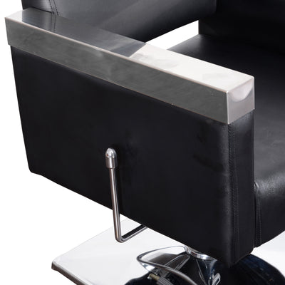 Poltrona da barbiere Barberpub, poltrona da parrucchiere, sedia da servizio, arredamento per parrucchieri, sedia 3021BK