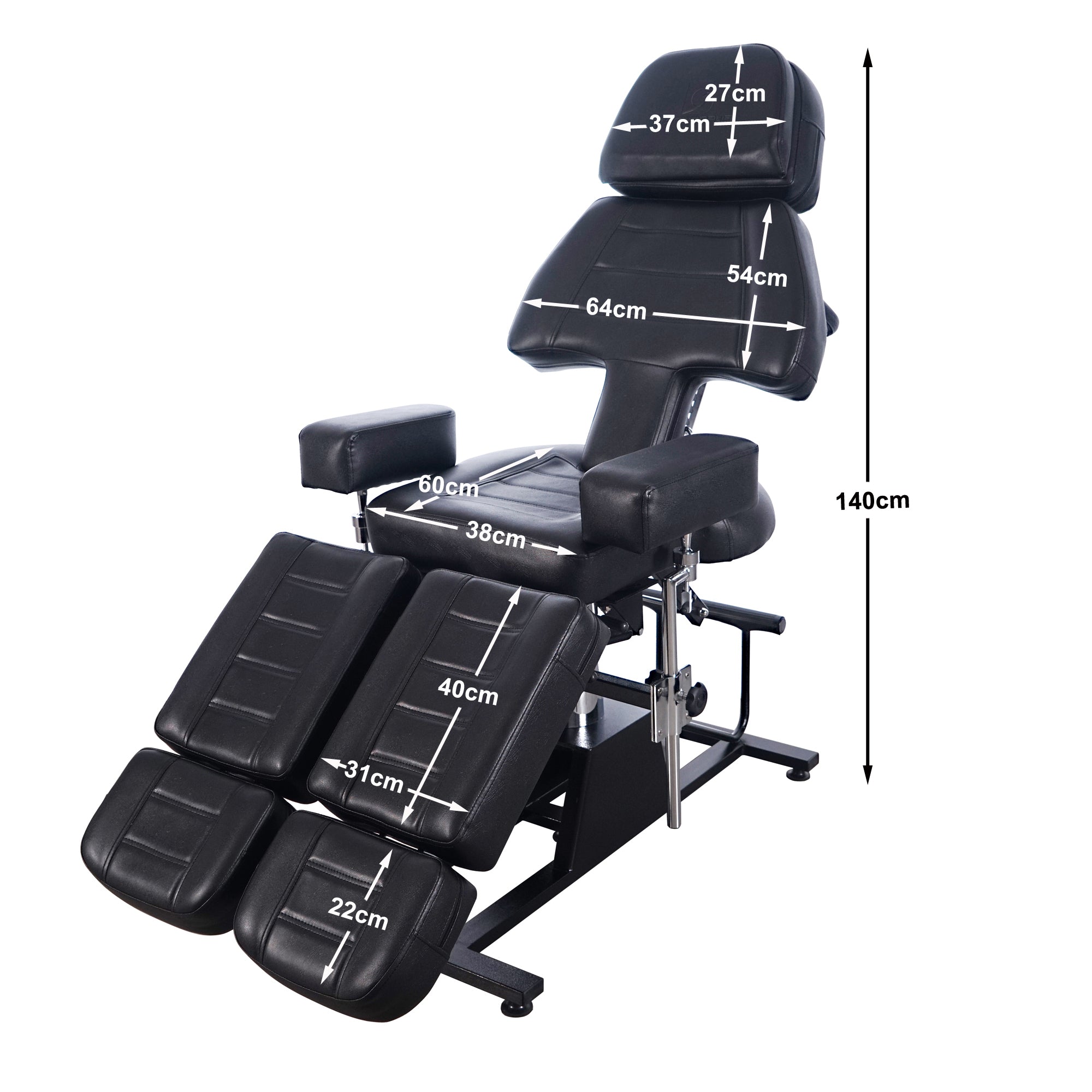 Barberpub Hydraulic Tattoo Bed Massage Bed Cosmetic Bed Therapy Bed 0232