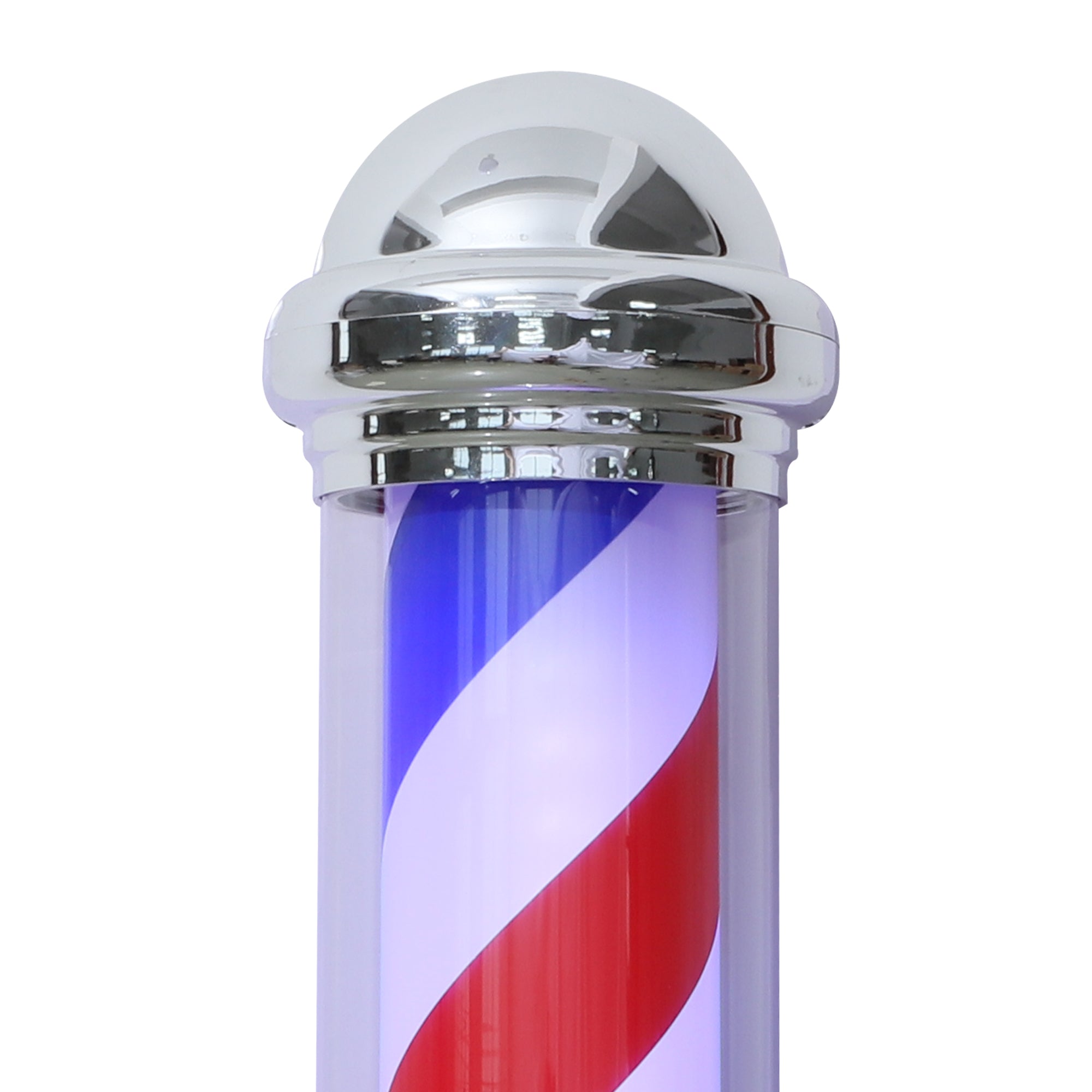 Barberpub barber pole classic white blue red Barber Pole 75cm rotating LED bulb