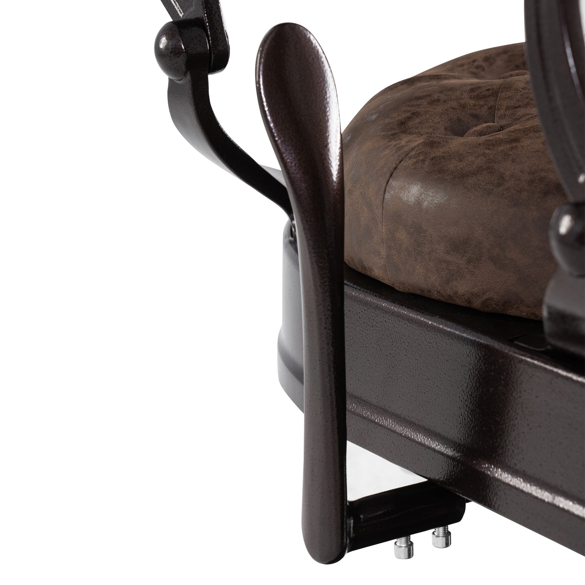 Fauteuil de coiffure Barberpub, style rétro/vintage, marron 3849DR