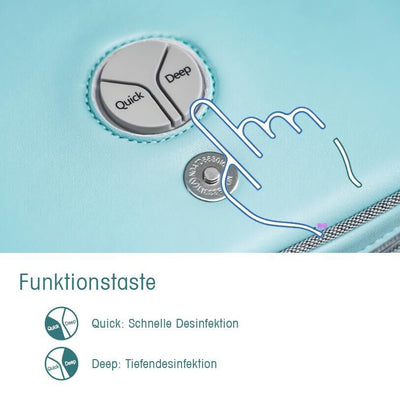 BarberPub tragbare UV-Licht-Sterilisator,UV-Desinfektion-Tasche, Sterilisationsbeutel, USB Aufladbar, mit 6 UVC+6 LEDs, TG27BY