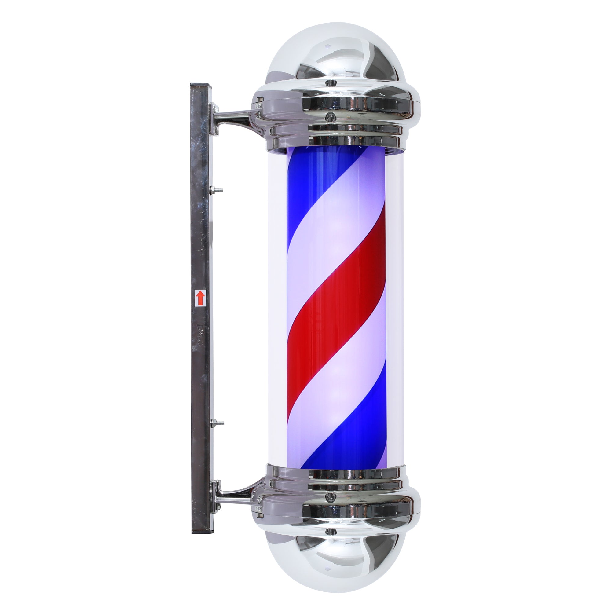 Barberpub barber pole classic white blue red Barber Pole 75cm rotating LED bulb