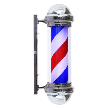 Barberpub barber pole classic white blue red Barber Pole 75cm rotating LED bulb