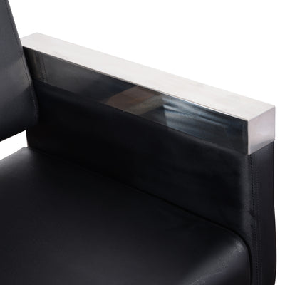 Poltrona da barbiere Barberpub, poltrona da parrucchiere, sedia da servizio, arredamento per parrucchieri, sedia 3021BK
