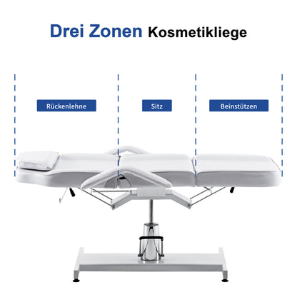 Barberpub Hydraulic Cosmetic Bed Therapy Bed Massage Bed Tattoo Bed 0006BK/W