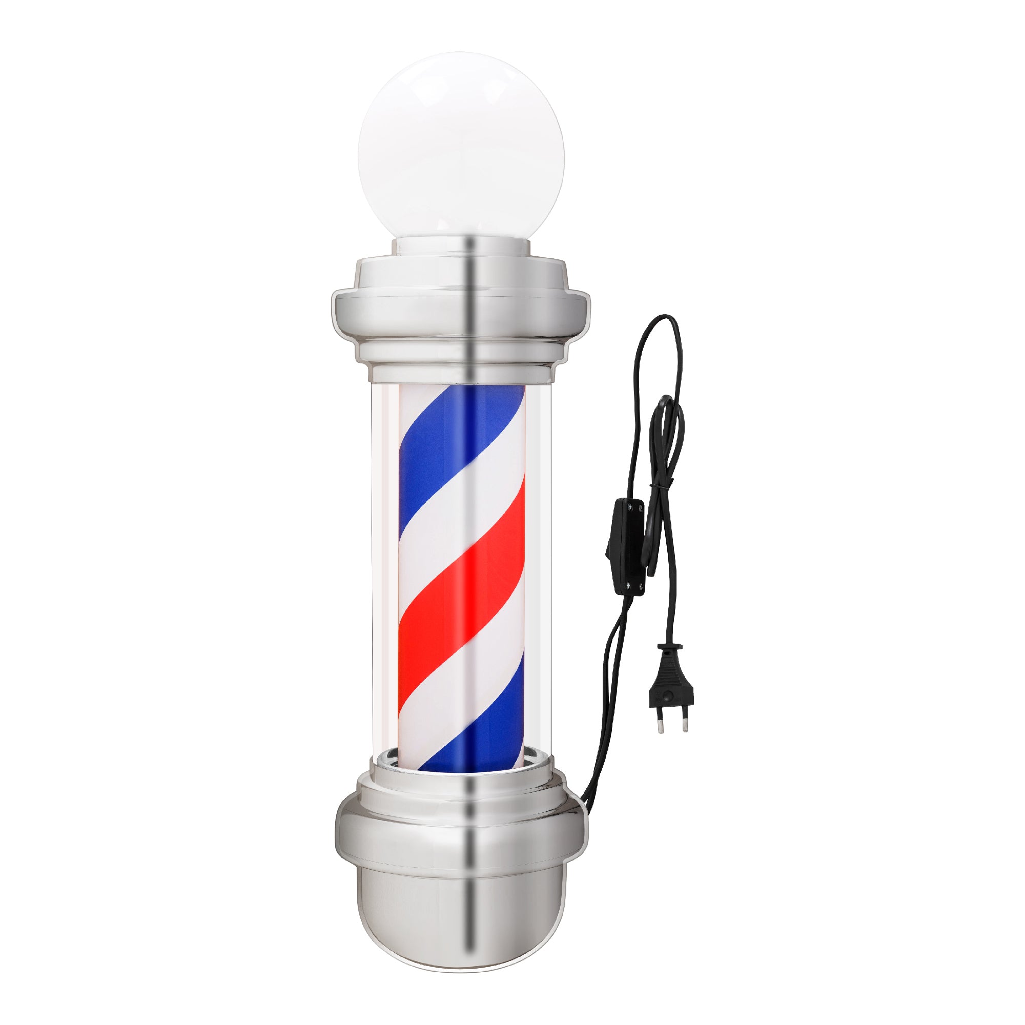Barberpub Barber Pole with LED ball light Salon equipment rotatable Barbershop column L018B