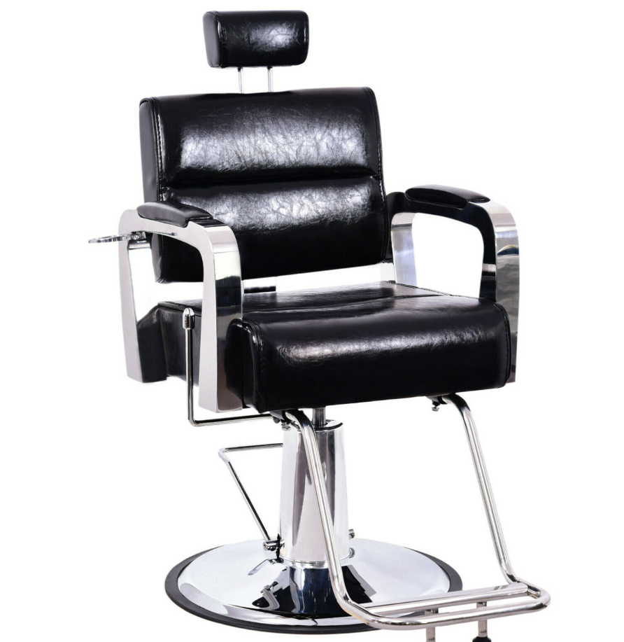 Chaise de coiffeur Barberpub, chaise de coiffure, chaise d'opération, équipement de coiffure 3127BK