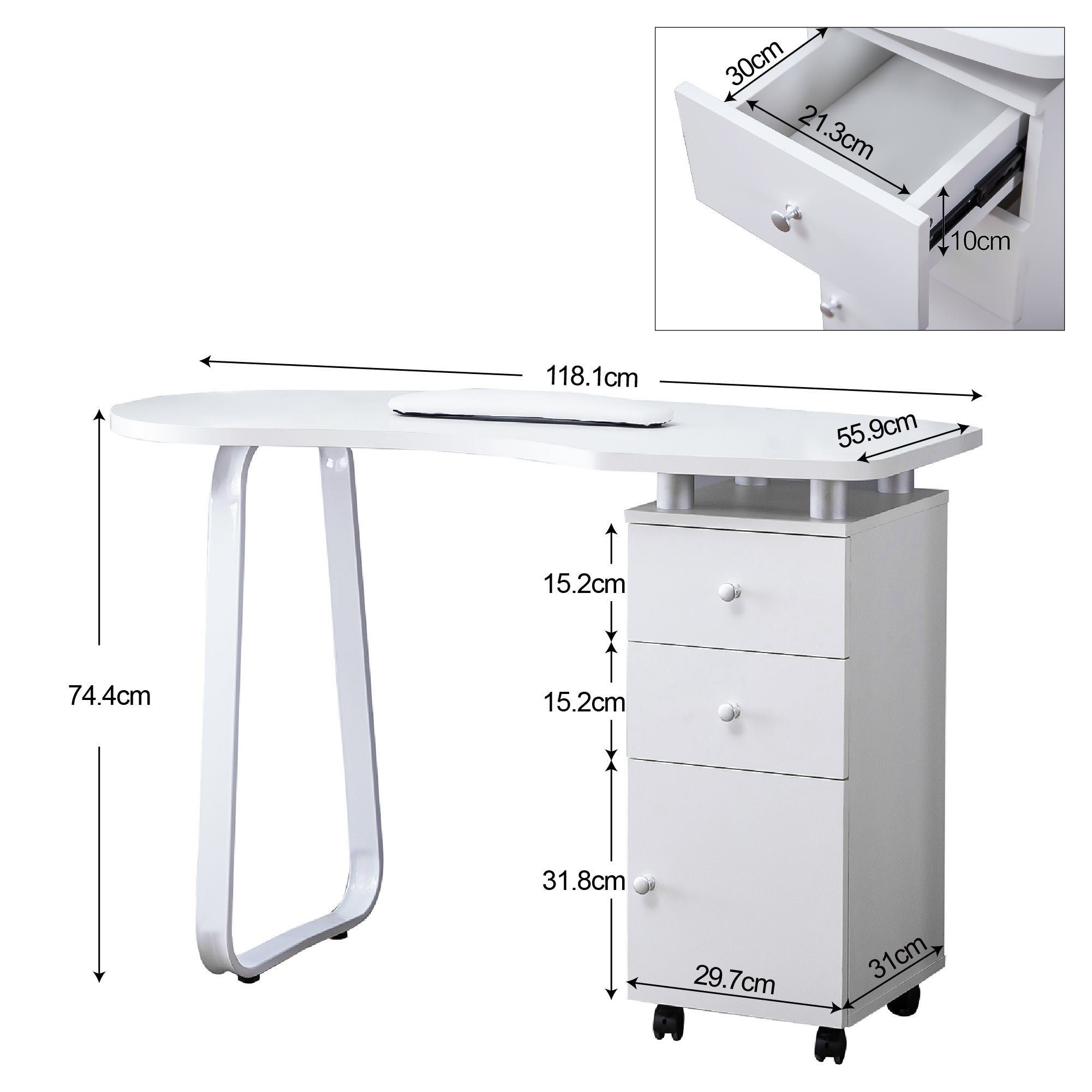 Barberpub studio table manicure table nail table 0400