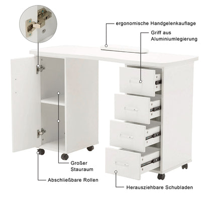 Barberpub studio table manicure table nail table 0600